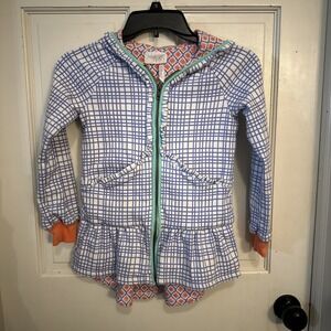 Matilda Jane 435 Adventure Begins Around the Block Zippered Hoodie Jacket Sz. 10